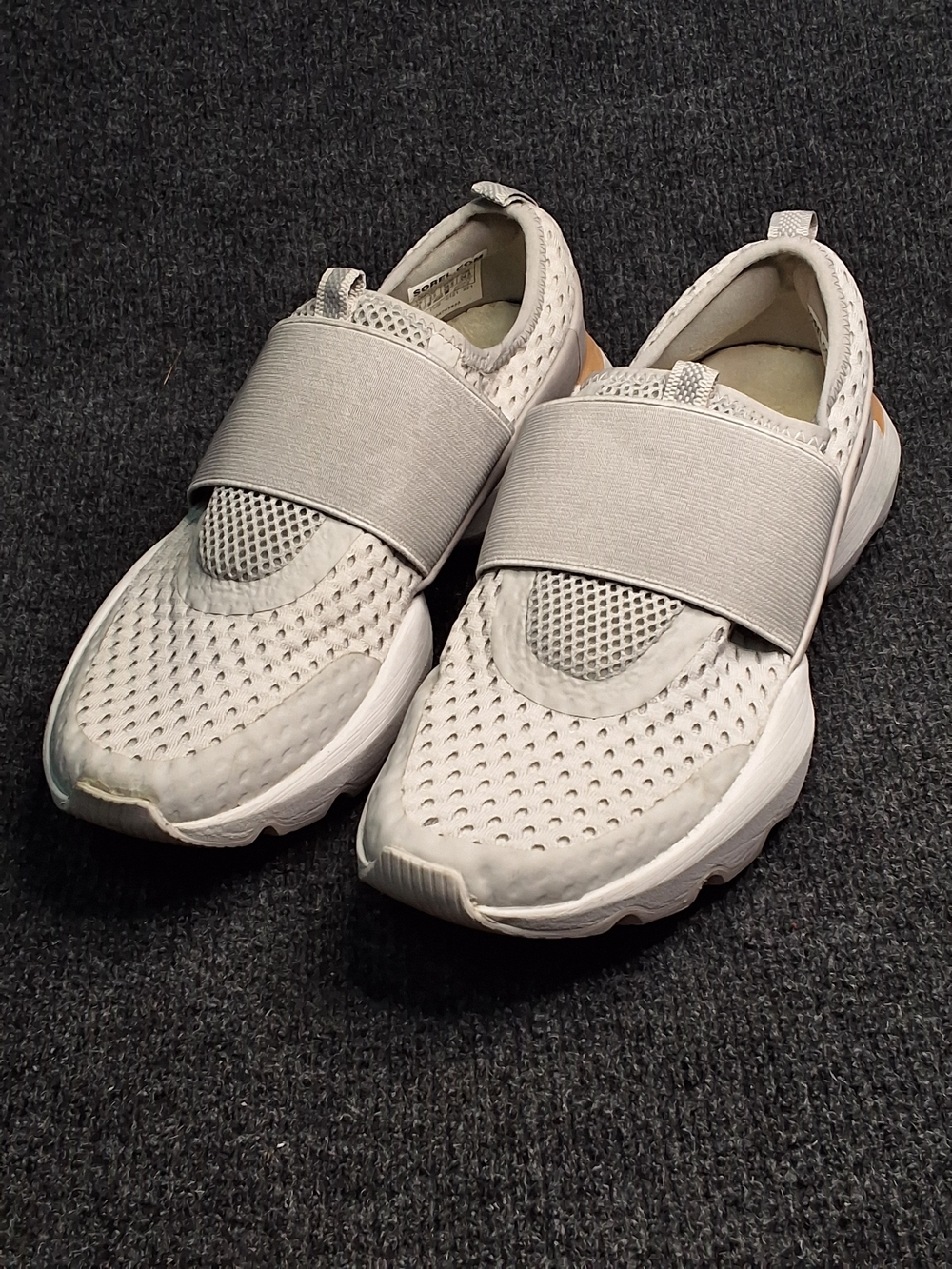 Sorel Kids Slip-On Sneakers in Light Gray